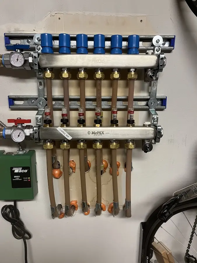 Plumber performing Gas Leak Detection at a residential property in West Haven